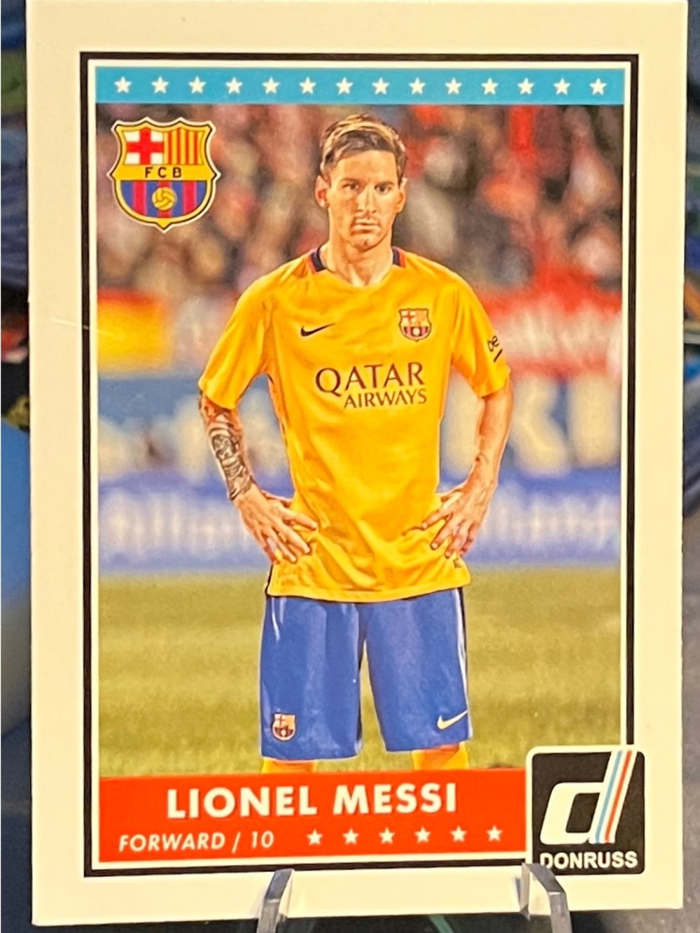 Panini Lionel Messi Soccer Card - Yellow & Blue